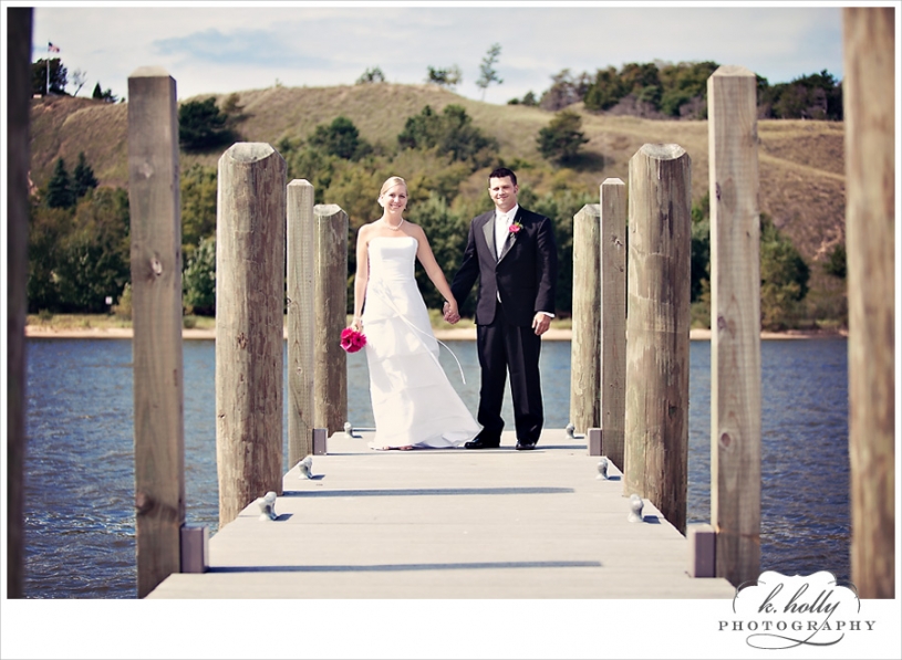 couple dock river channel