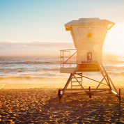 pacific ocean california beach sunset