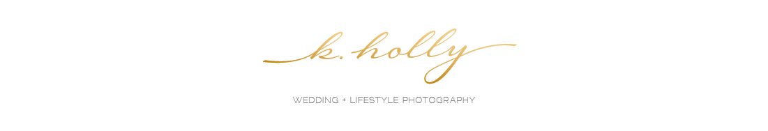 k. holly | bay area wedding photographers | husband and wife team logo